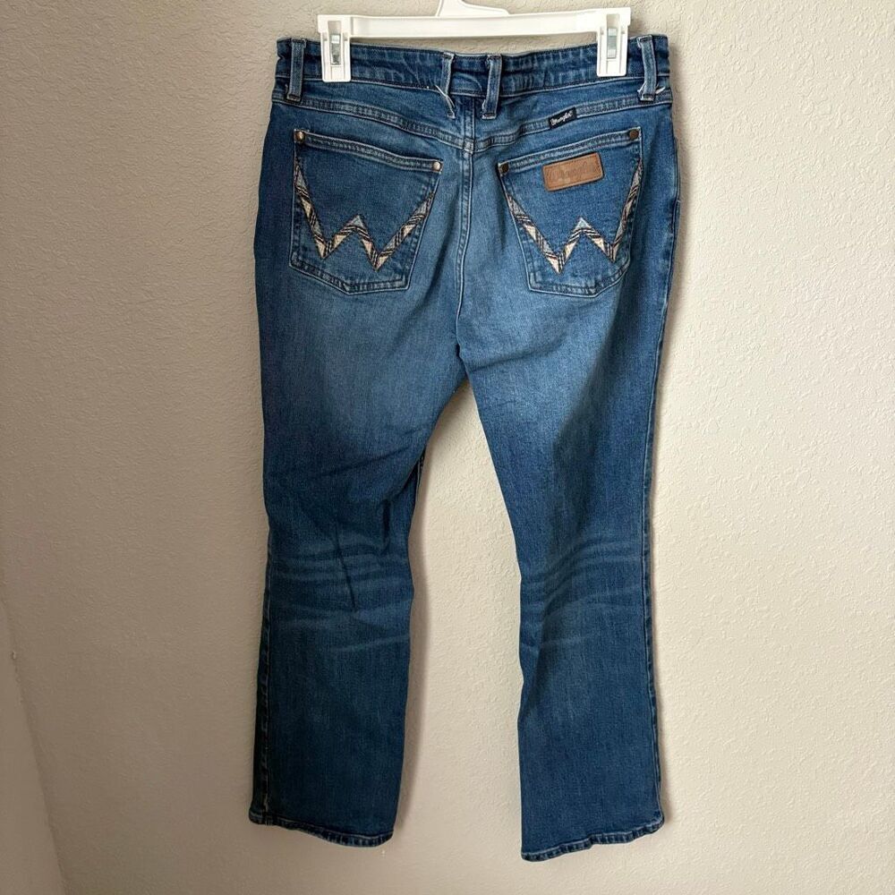 Wrangler Retro Women's Ella Low Rise Bootcut Stretch Denim Jeans Size 31x32 - Picture 7 of 9